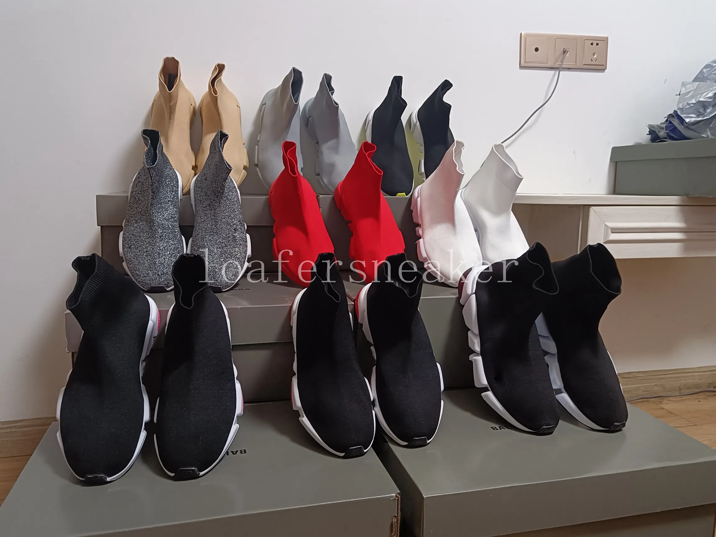 Balenciaga Socks Speed Trainer 1.0 Shoes Mens Runner Triple Black White Red Sock Shoe Женские кроссовки Balencaigas Classic Recycled 2.0 Designer Sneaker