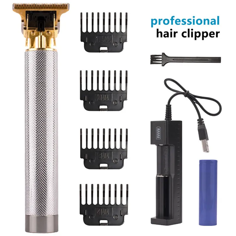 USB -заряжаемая волоса Clipper Professional Electric Hair Trimmer Trimmer Trimmer Trimmer Beard Men Cutting Machine Электрическая бритва для мужского стиля DHL