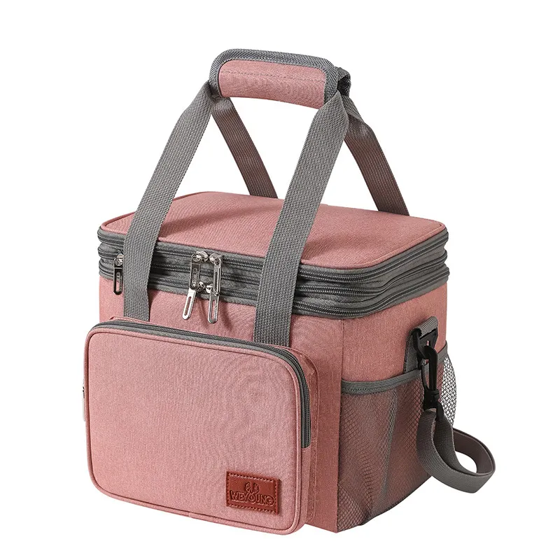 Lunch Bag for Women Men Double Deck Lunch Box - Leakproof