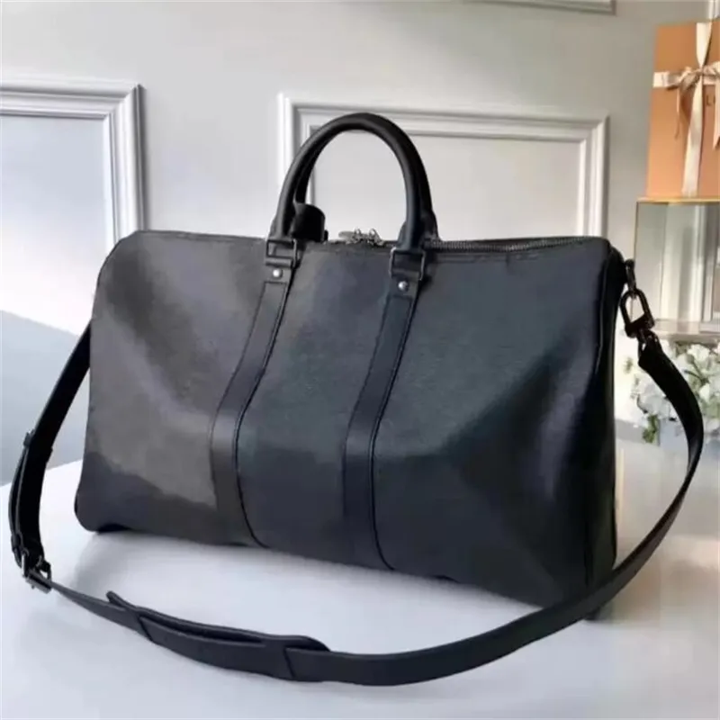 10A plunjezakken designer tas klassieke 45cm 50cm 55cm tas reisbagage voor mannen echt leer topkwaliteit vrouwen crossbody bakken schoudertassen heren dames handtassen