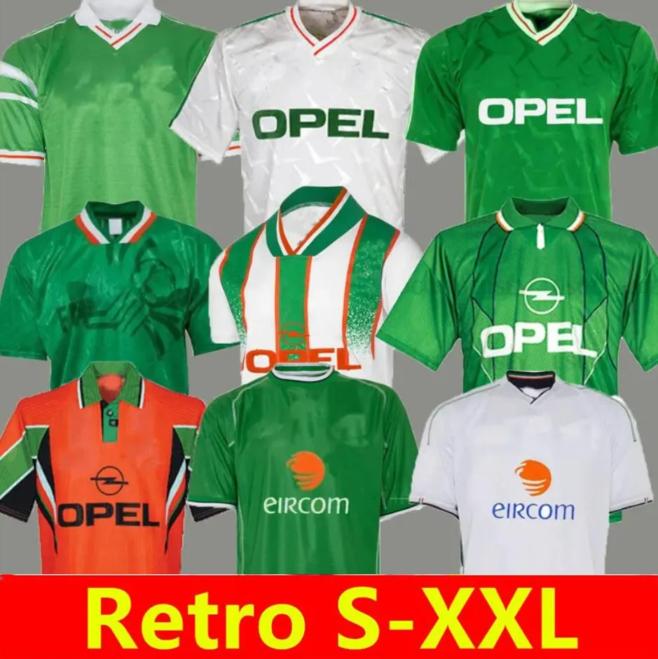Irish Soccer Jerseys Classic Vintage 1988 2002 By KEANE McGrath, Duff