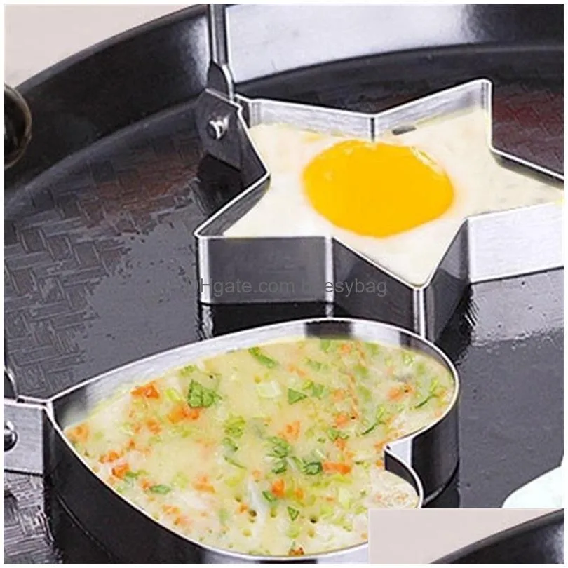 stainless steel fried egg mold tools pancake bread fruit and vegetable shape decoration kitchen gadgets rra11820