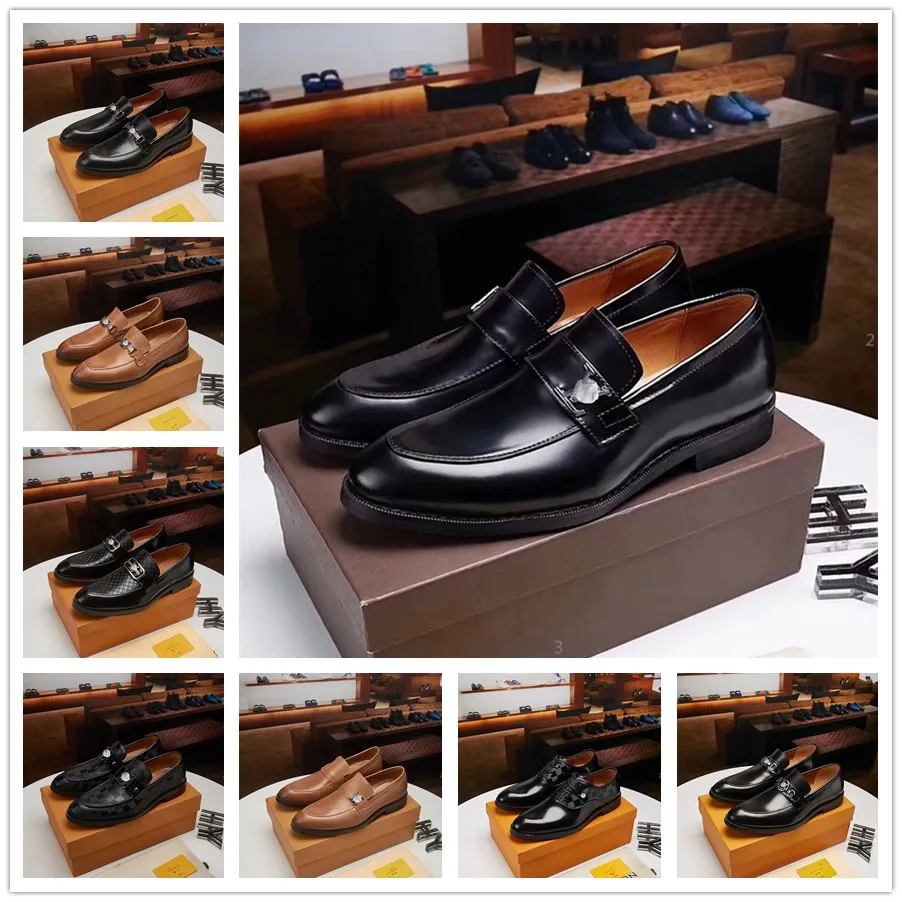 AA Oxford Mens Shoe Designer Leather From Italy Office 2022 우아한 드레스 슈즈 남성 정장 맨 슈즈 Chaussure Luxurious Homme Zapatos De Hombre A2