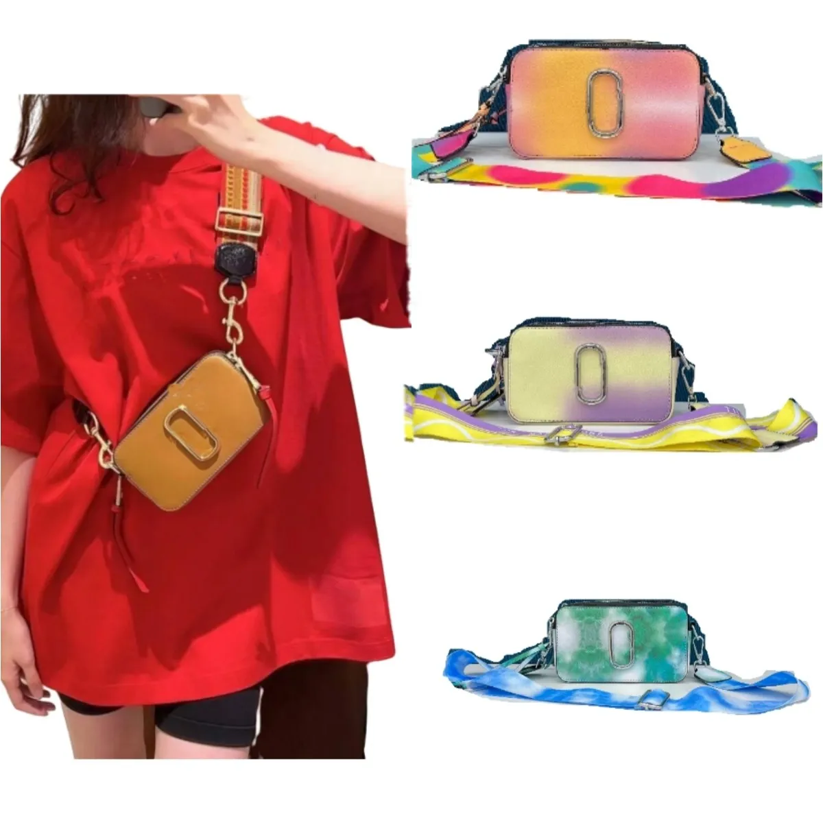 sac de designer 19 couleurs multicolore sac photo sac à main design femmes larges bretelles épaules sacs portefeuille marque bandoulière rabat
