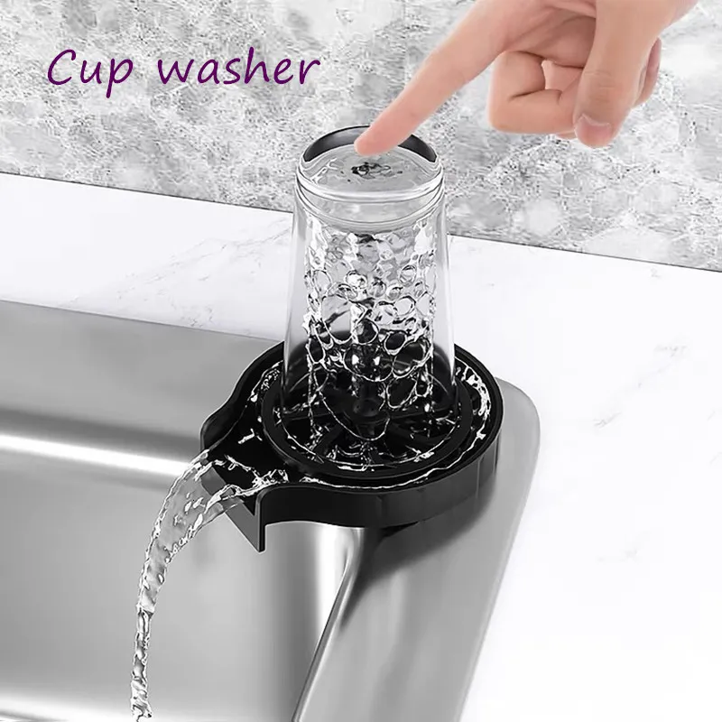 Andra köksverktyg Högtryck Automatisk Glass Cup Washer Bar Cleaner Rinse Machine Beer Milk Te Sink Cleaning Accessories 230331