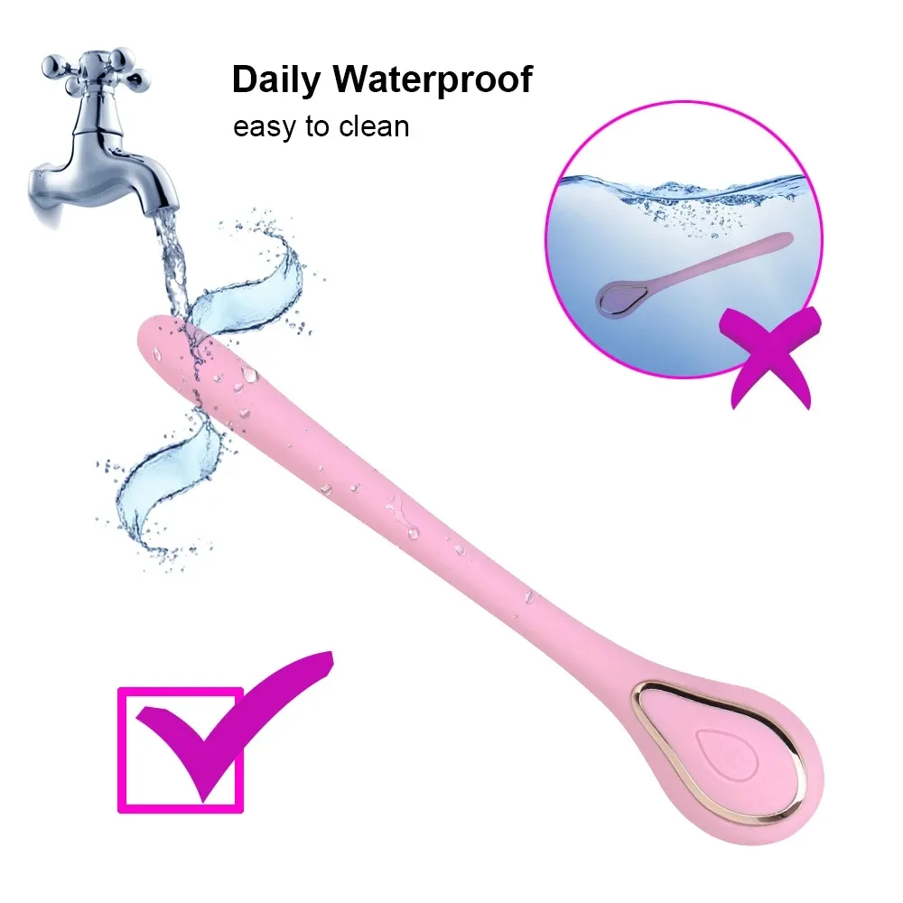Slanke vibrator voor vrouwen clitorisstimulator anale toy_voghion.com