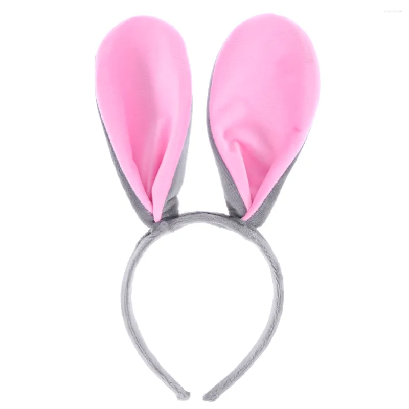 Bandane Fascia per capelli Orecchie di animali Orecchie Cappello per capelli Set Cosplay Cerchio Copricapo in maschera Vestito Fasce fantasia Cappuccio Pasqua