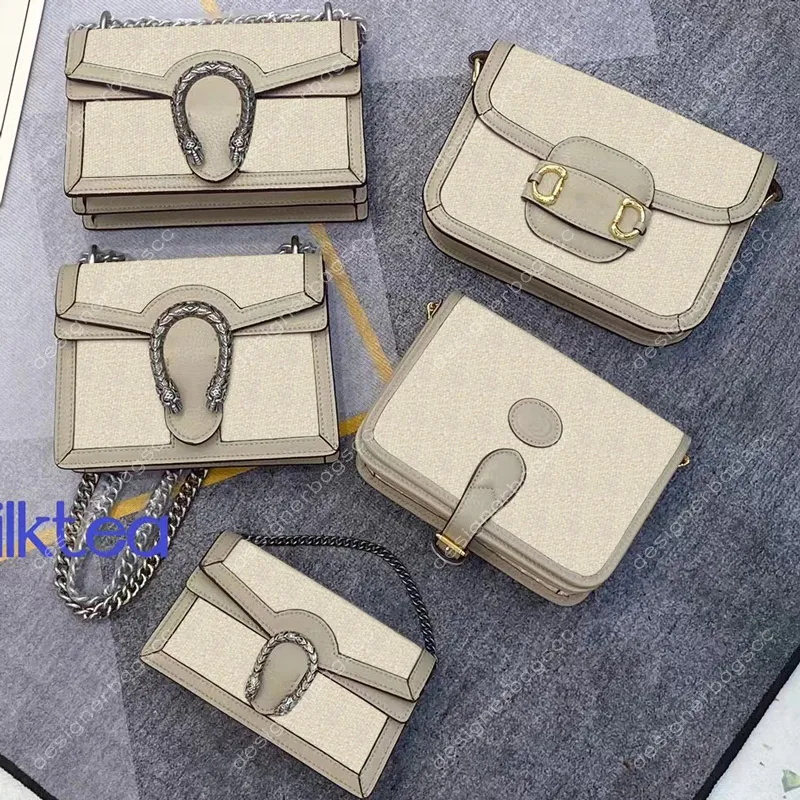 Designer de luxe Sacs fourre-tout Classique Femmes aisselles chaîne en métal crème Sac à bandoulière bandoulière Mode haute qualité Lady Wallet messenger Sacs à main petite taille