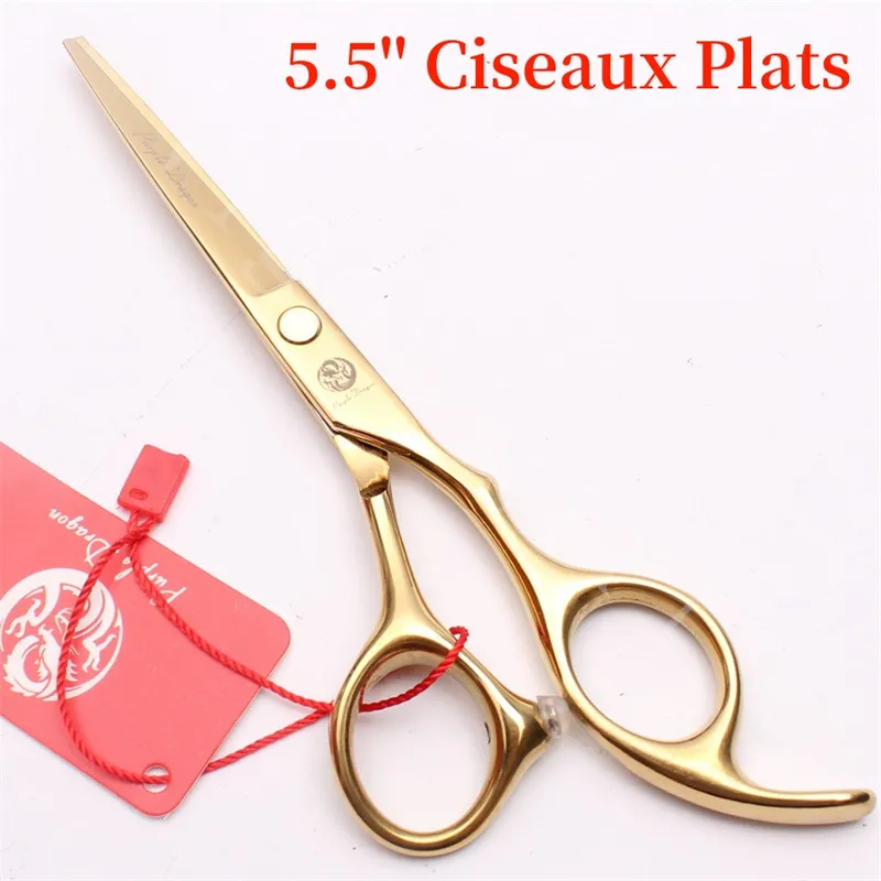 Hot Selling Hair Scissors 5.5 inch 4 colros hair scissors cutting / thinning scissors blue/balck /rainbow/gold With box good quality Hair Tools