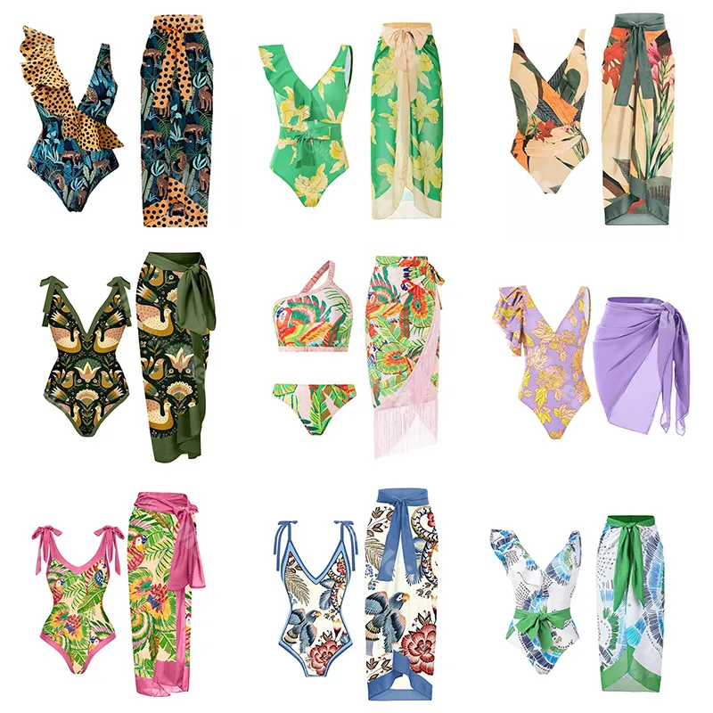 21 стили INS Beach Swimwear Women v Nece Shemuit Fashion Print