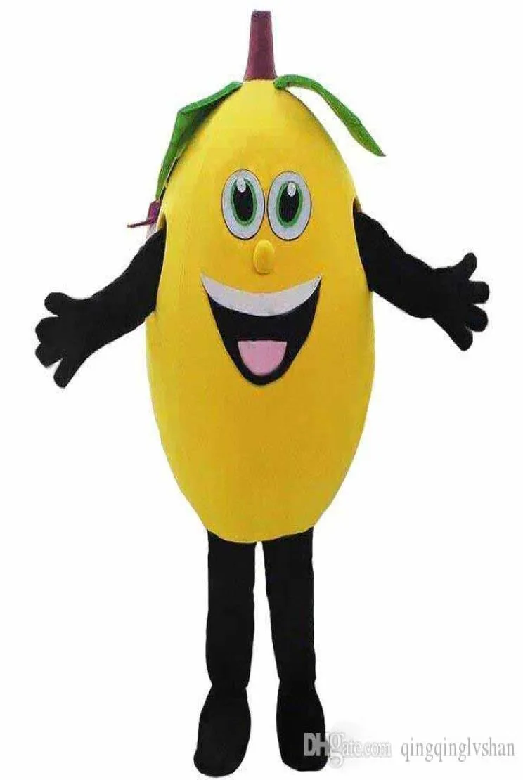 Customized Yellow Lemon Mascot Costumes Fruit Mascot Costumes Halloween