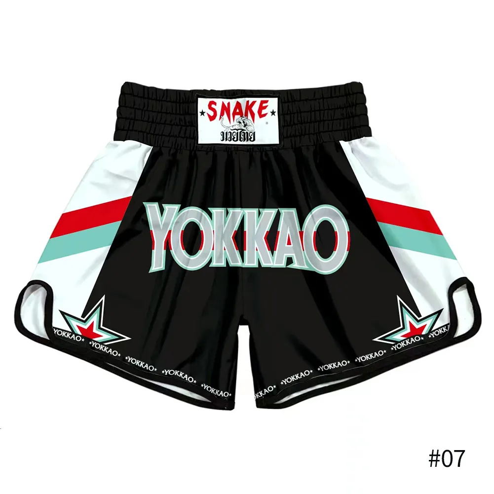 Acheter MMA combat coquille impression lettre tigre Muay Thai Kickboxing  vêtements de boxe Muaythai Shorts Sanda