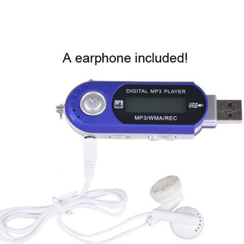 MP3 MP4 Players Mini LCD Display com Usb High Definition Music Support FM Radio Free Earphone 230331