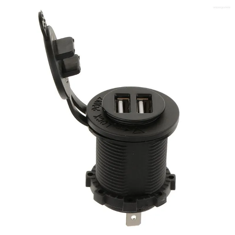 Organisateur de voiture 4x12V 4.2A double prise de chargeur USB pour adaptateur de bateau de moto