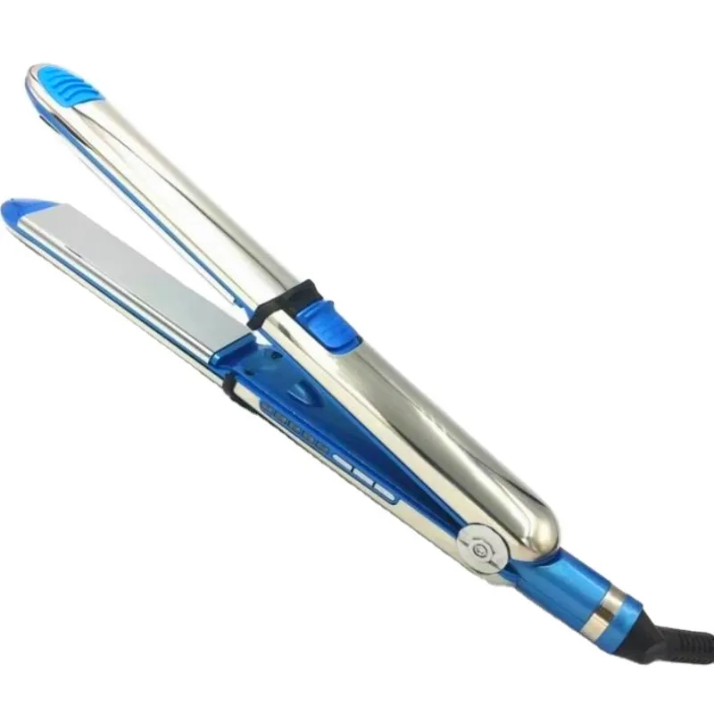 Alta qualità Pro Nano Titanium Flat Iron Ionic Professional salone trattamento capelli alla cheratina africana Piastra per capelli in ferro piatto oro