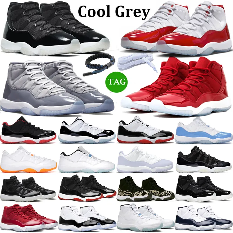 Bred 11 11s High Basketball Shoes Cool Grey Metallic Silver Bright Citrus Space Jam Gamma Blue Concord 45 Low Trainer Sneakers tamaño 36-47