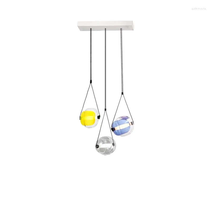 Kroonluchters 2023 Trendy Gekleurde glascollectie LED Kroonluchter verlichting Hanglampen Suspensie Luminaire lampen voor eetkamer