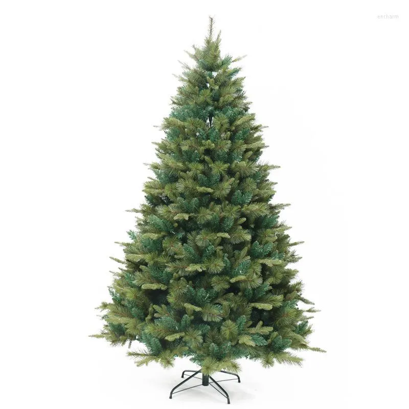 L'arbre de décorations de Noël a mélangé l'aiguille de pin de PVC de PE de cryptage automatique