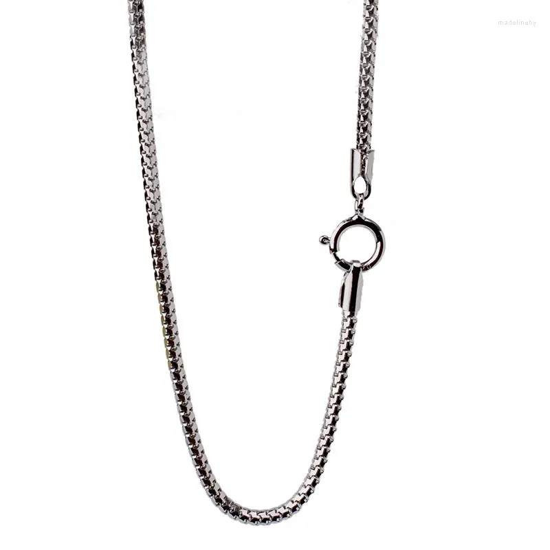 Chaînes JustNeo Solid 925 Sterling Silver Chain Necklace Basic For Pendants