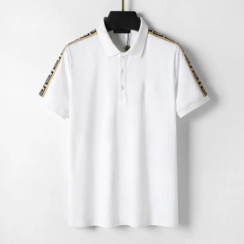 Hommes Polos D'été Chemise Marque Vêtements Coton À Manches Courtes D'affaires Décontracté Rayé Designer Homme Camisa Respirant M-3XL-Z-6