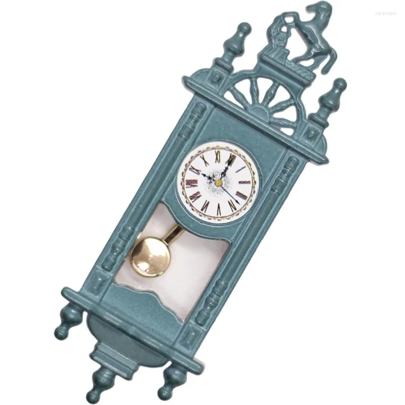 壁時計ミニチュアおもちゃ装飾時計モデルシーンモデルデスクトップミニハウス