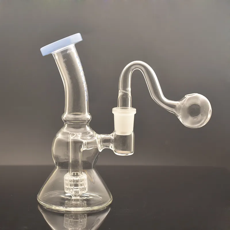 Najtańszy szklany palnik oleju Bong Specjalne kształty Klatki Percolator DAB Rig Rig Oil Rigs Mobius Matrix Wate Bongs z 14 mm samce szklanych rur palnika oleju