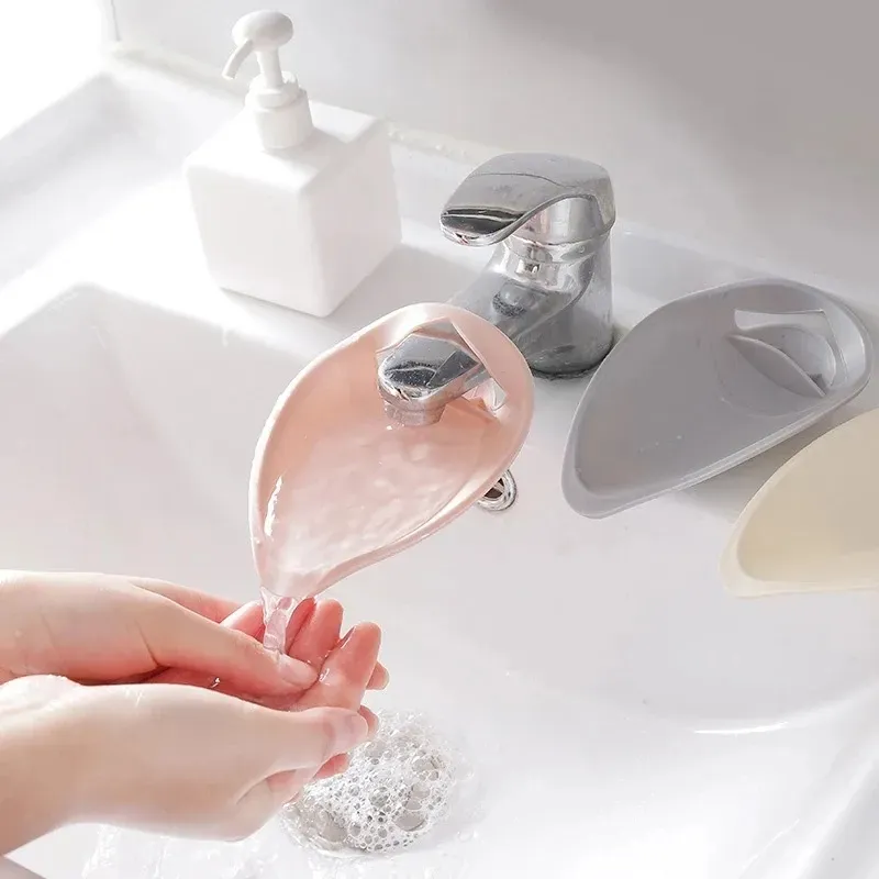 Sublimação crianças arruela de silicone para bebês faucet ramificador de pia Extensão Crianças Guia de lavagem das mãos Tool Tool Splash Proof
