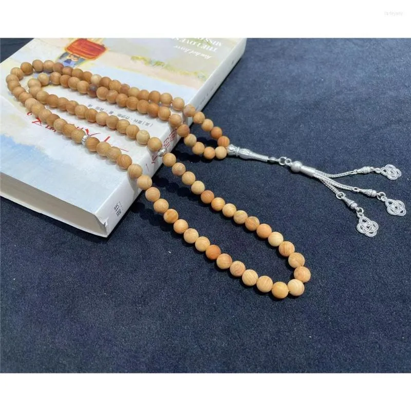 STRAND MUSLIM HOUDEN ROSARY kralen islamitisch gebed 99 vinger natuurlijk 8 mm hout voor het maken van armbandaccessoires