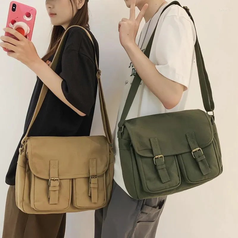 Вечерние сумки Cool Unisex Canvas Messenger Bag Vintage Brand Студент Случайный путевый плечо для мужчин 2023 Bolso Retro
