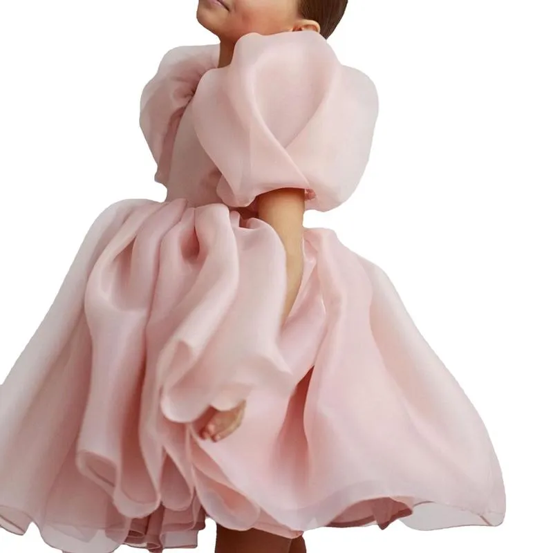 Kız elbiseler kız kızlar resmi bebek kıyafetleri çocuklar giyim yaz moda prenses İspanyolca e18622