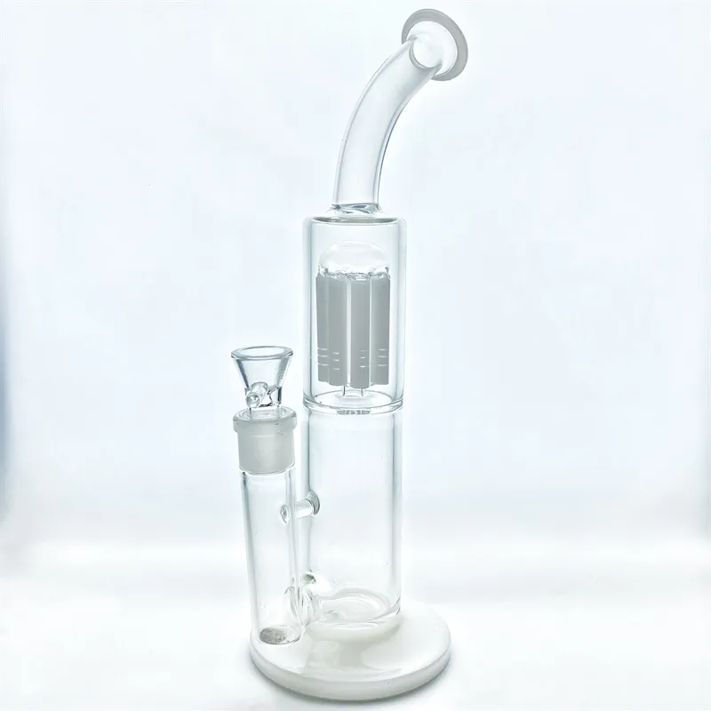 Högkvalitativ glas Bong vattenrör bongs glas rökrör med 1 träd perc 18mm gemensamt GB-264 varm försäljning