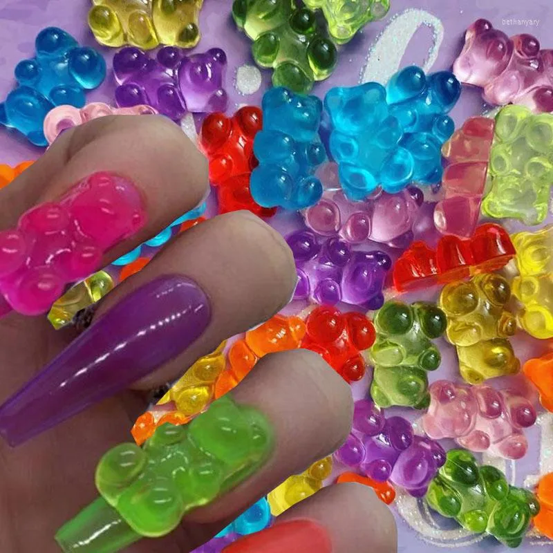 Luxury 3D Flatback Jelly Gummy Bear Nail Art Designs 2022 With Rhinestones  Kawaii Manicure Decorations 11x17mm From Bethanyary, $31.74