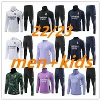 22 23 Real madrids tracksuit jerseys football training suit jersey soccer Benzema tuta madrids survetement foot futbol chandal jogging men kids ki 555