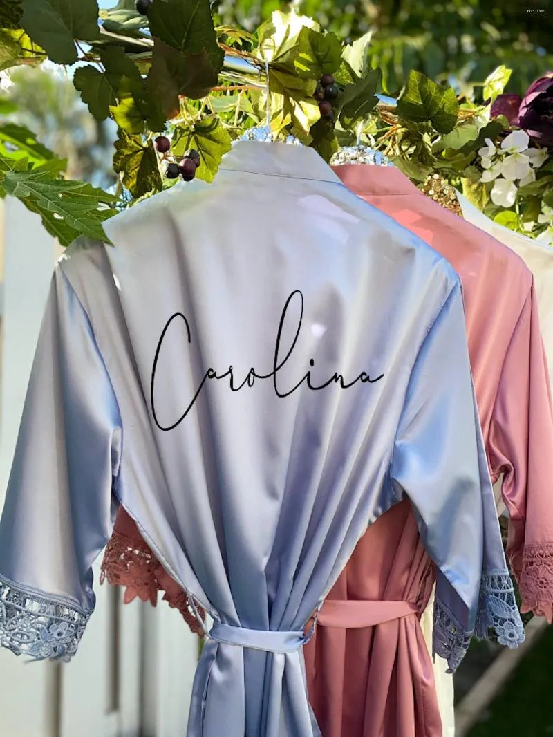 Custom silk robes for bridesmaids sales