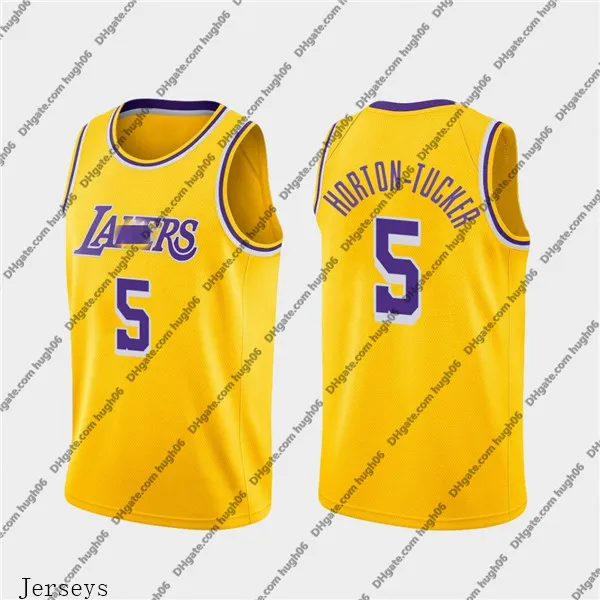 Los Angeles Lakers Men Jersey 3 Davis 11 Bradley 23 James 14 Ingram 39 Howard 4 Caruso Green Gold Anthony Avery Lebron Brandon Icon NBA Basketball