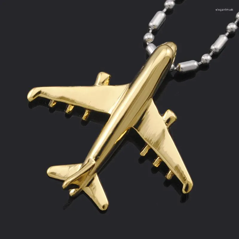 Pendentif Colliers ATGO Hommes Femmes Mini Accessoires En Acier Inoxydable Collier Avion De Ligne Avion Bijoux BP1967