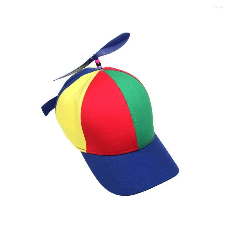 Kogelcaps zon mode kleurrijke hoed katoen ademende propeller hoeden honkbal hoofdtooi voor jongensmeisjes volwassen