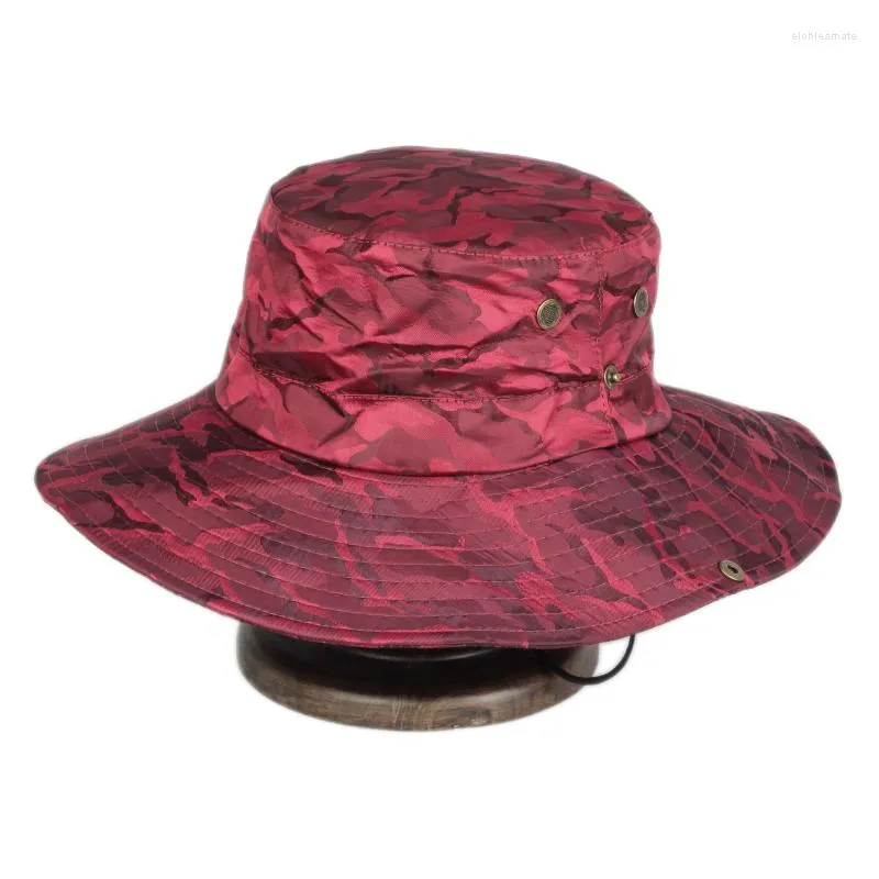 Berets Wholesale High Quality Logo Design Blank Plain Custom Camouflage Breathable Wide Brim Fishing Fisherman Hats