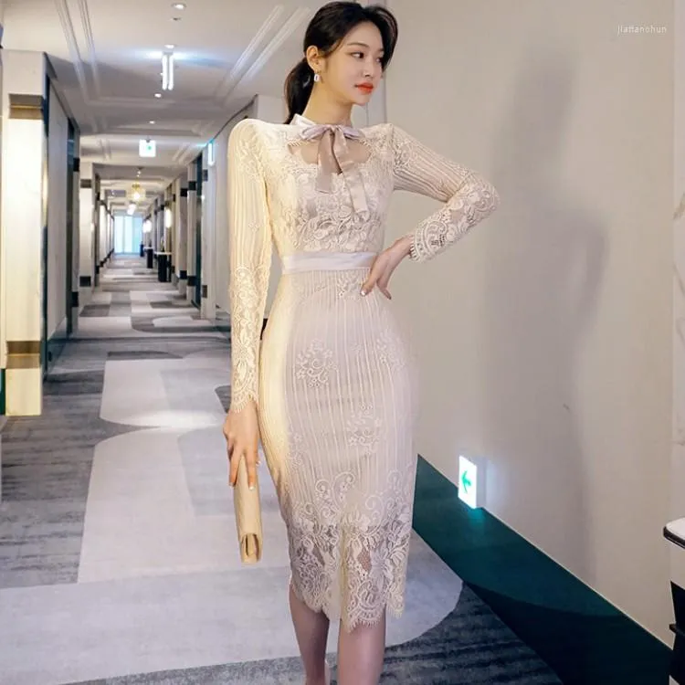 Sukienki swobodne 2023 Korea damskie biuro olca