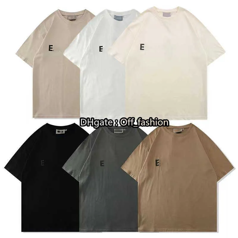 Ess T-Shirt Mens essen T Shirts Thick Cotton Version Summer Women Designers TShirt Tees Fashion Tops Man Casual Letter Polos Clothing Shorts Sleeve Clothes Tshirts 2E