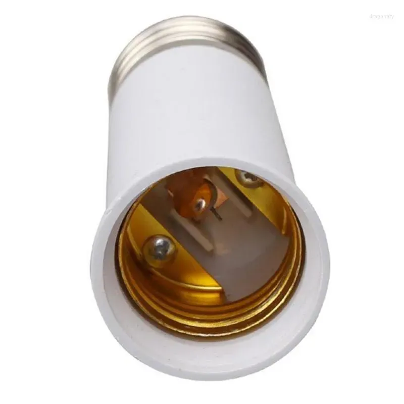 Lamphållare baser till E27 65mm Förläng ut Socket Base Holder Converter Lamplampan Konvertering Adapterlamp