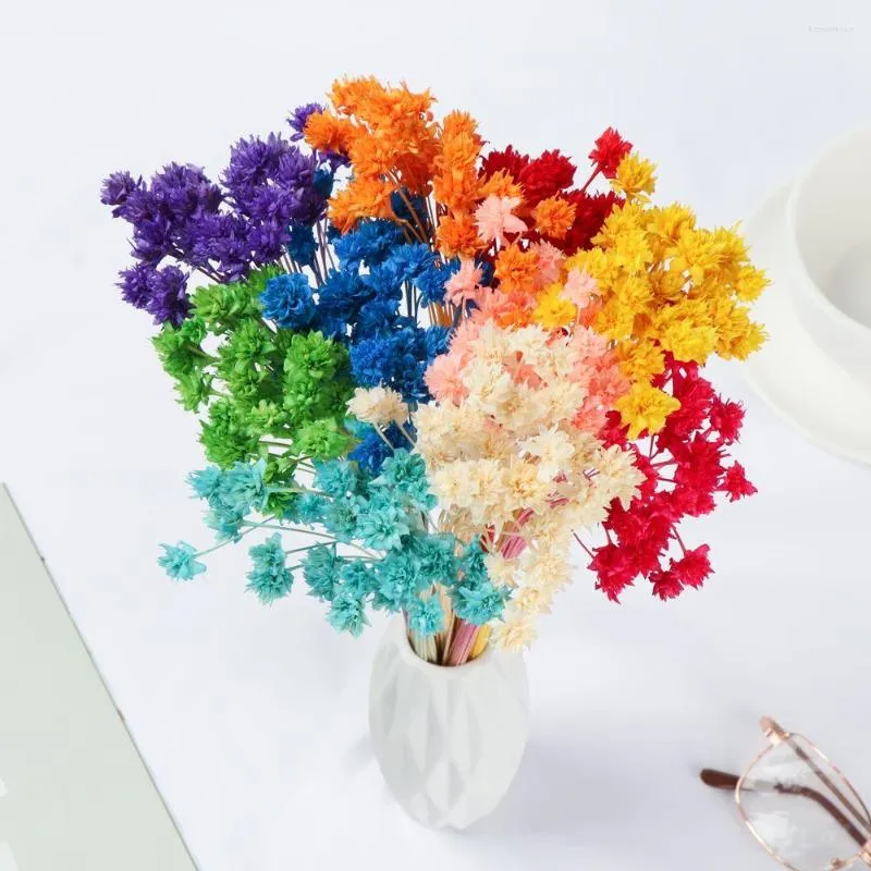 Flores decorativas 30/50pcs secas mini pequenos buquês florais de diy suprimentos de casamento de decoração