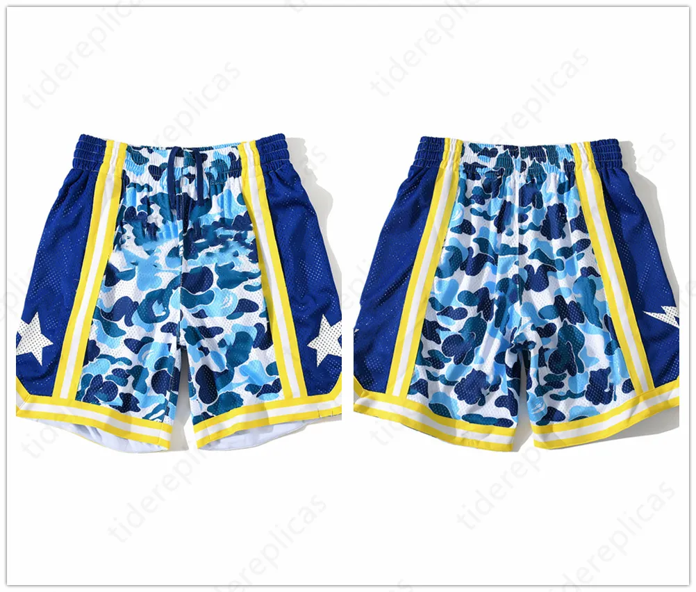 shorts pour hommes shorts de créateur shorts de bain pour hommes maillots de plage pour la natation hipster de rue imprimé hipster Mesh Shark camo Glow-in-the-dark Shorts de sportA35E