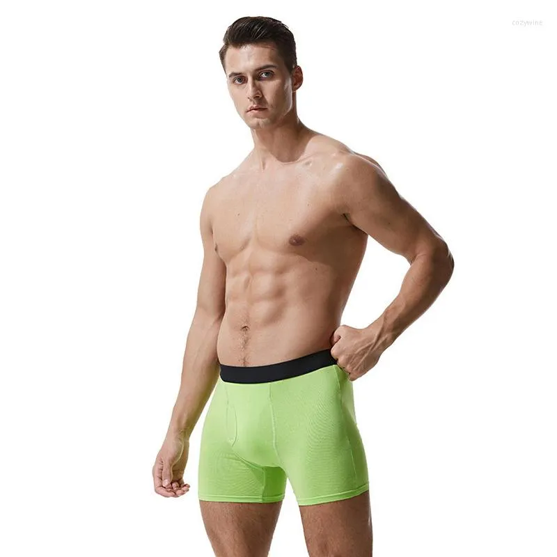 Underpants EUR Size Underwear Men Boxers Cotton Long Leg Boxer Shorts Breathable Male Panties Calzoncillos Hombre Ropa Interior