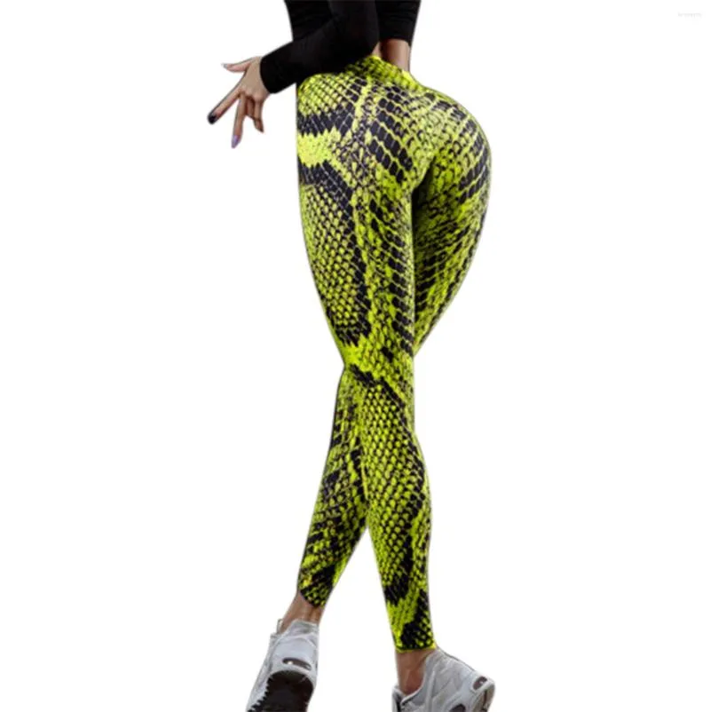 Womens Snakeskin Print Yoga Snakeskin Leggings High Waist Elastic Casual Punk Style For Sport And Workouts From Yuwenyue 15.01 DHgate.Com