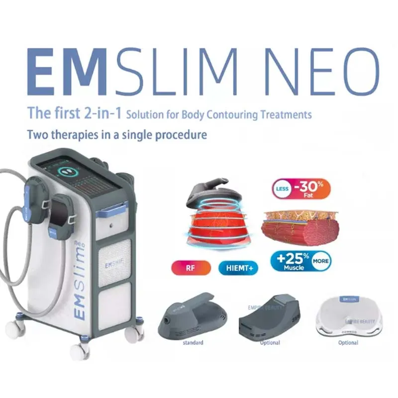 emslim neo muscle builder slimming machine 4 핸들 emt ems rf 배꼽 체중 바디 모양의 피부 조임 5000W 고급 슬림 장치 12 Tesla