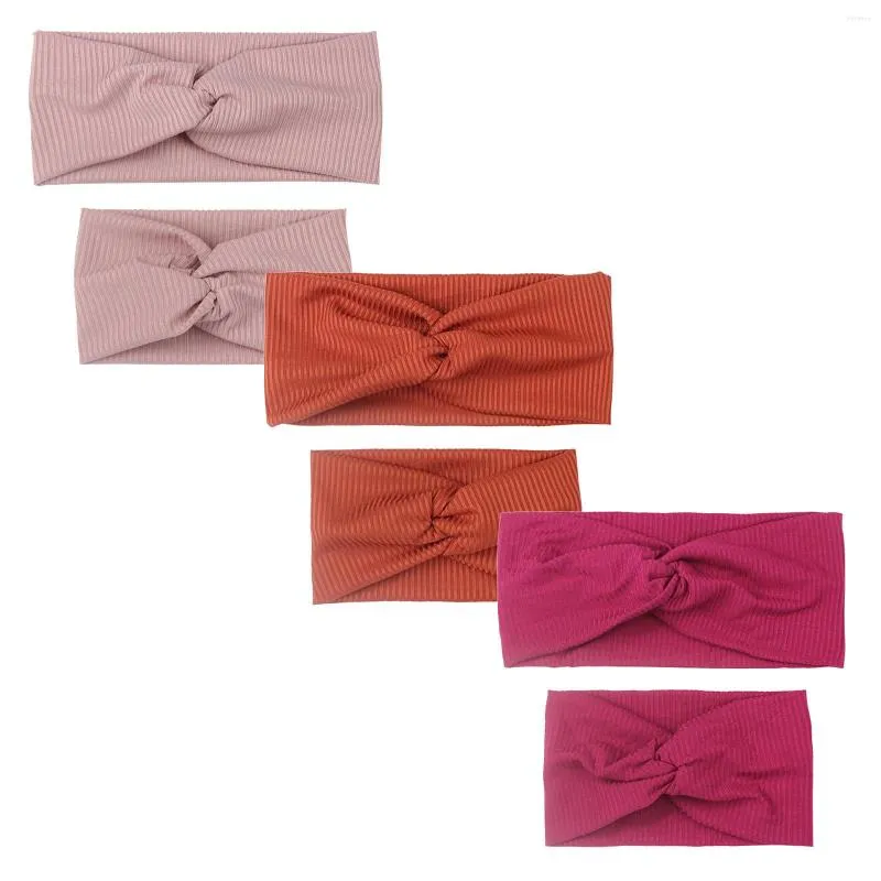 Haaraccessoires Familie en kopwinnaar Band Baby Stripe Hairbands Hoofdbanden Solid 3pcs Moederverzorging