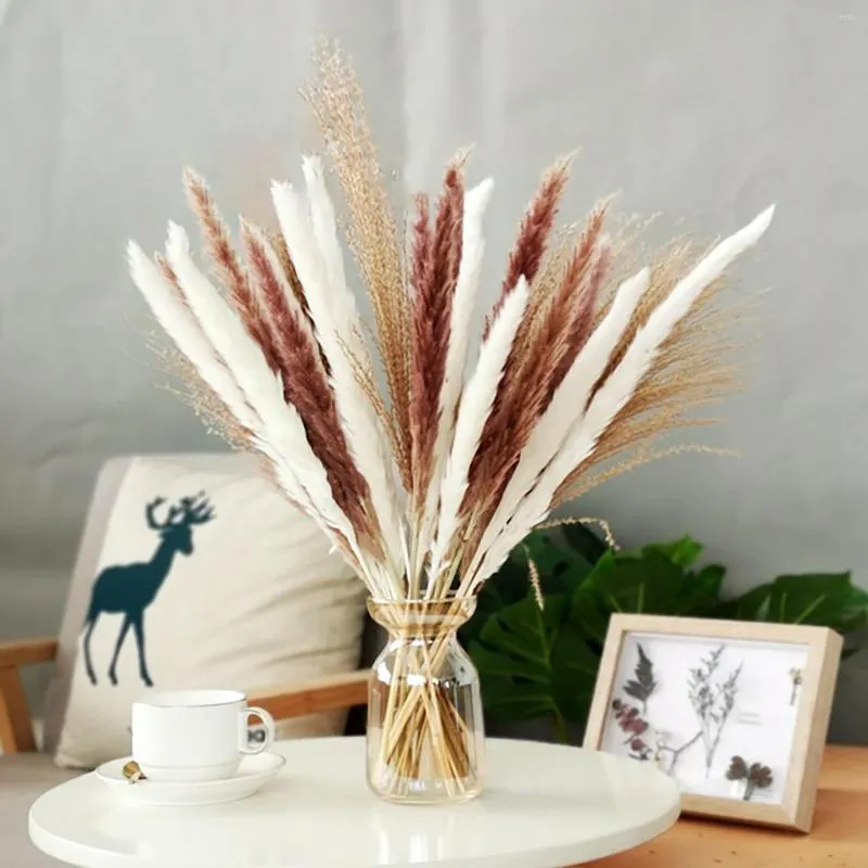 Fiori decorativi lunghi artificiali per vasi alti erba 30pcs 45 cm soffice  composizione floreale esagerata glice a secco