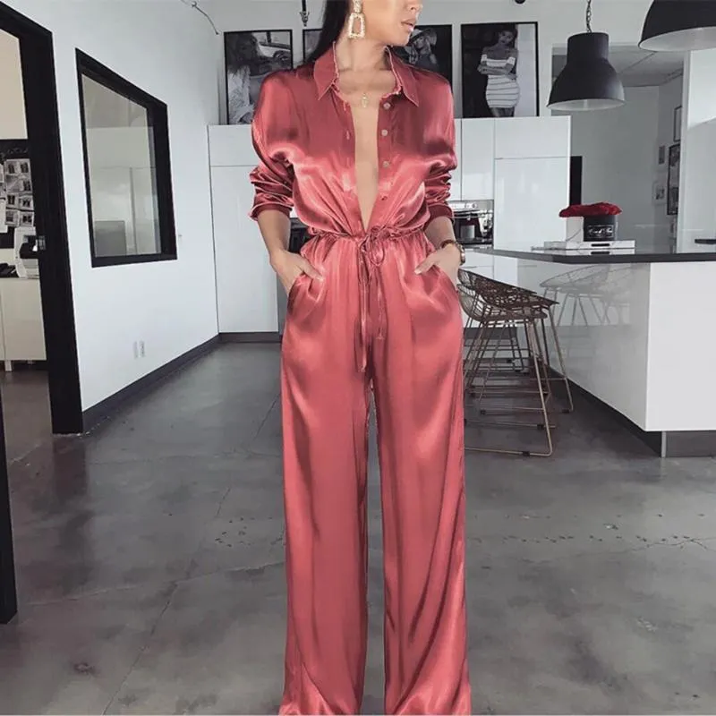 Satin jumpsuits 2025 for women