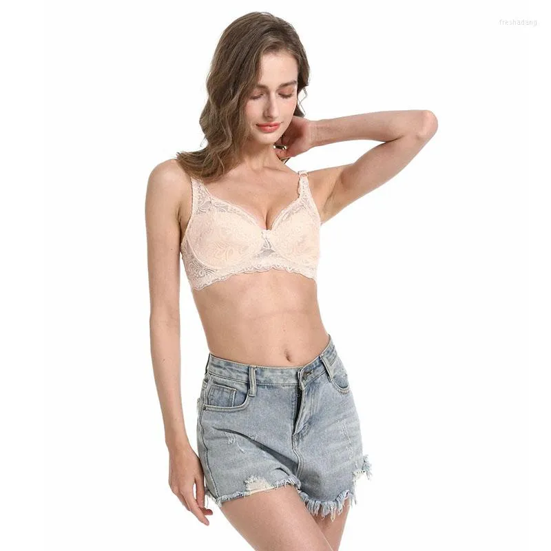 Bras Lace Flower Bra Sexy Transparent Underwear Push Up For Women